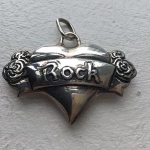 Cynthia Gale Sterling Silver "rock" pendant